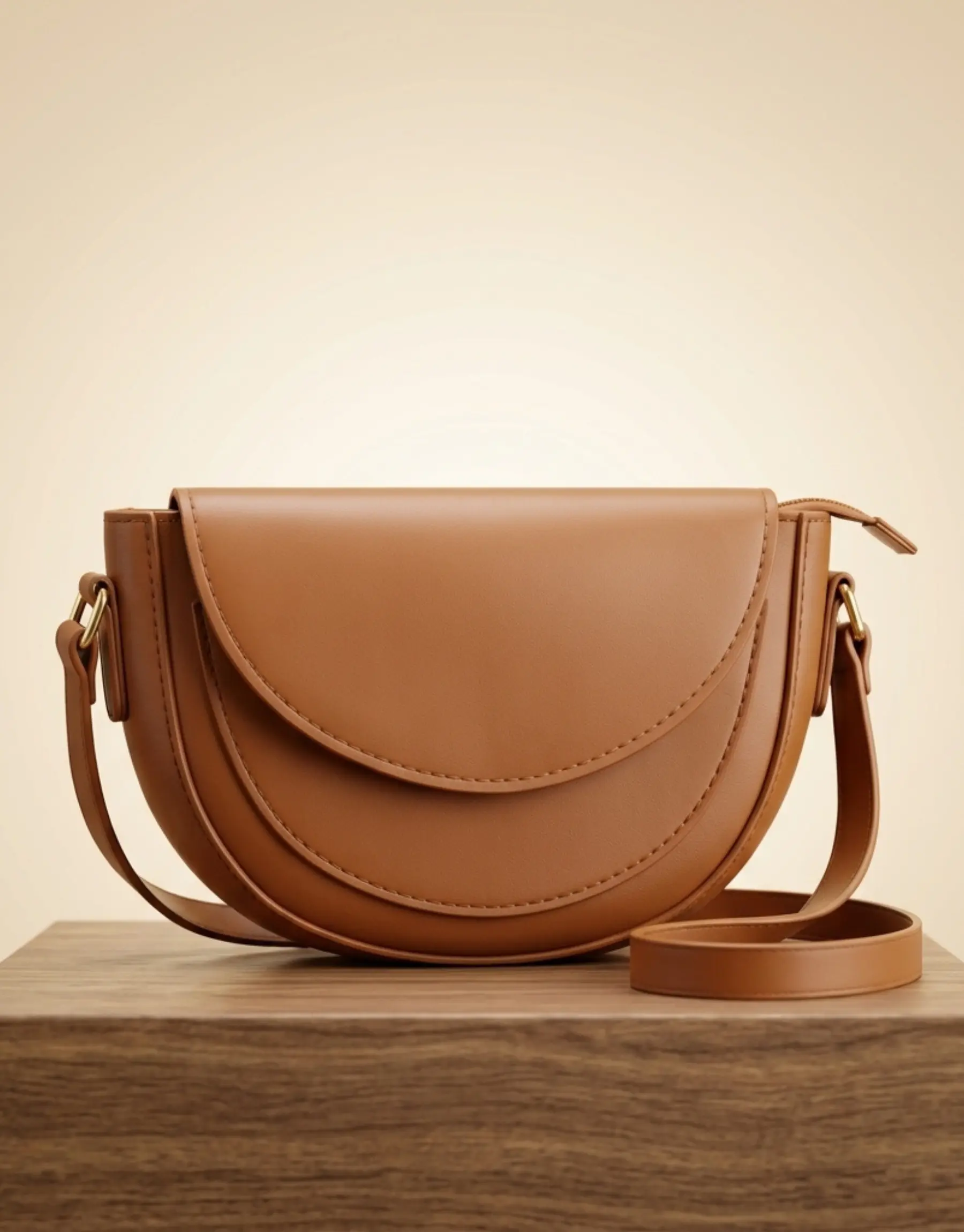 Premium Brown Crossbody Bag for Women with Mini Flap Premium Brown Crossbody Bag for Women with Mini Flap
