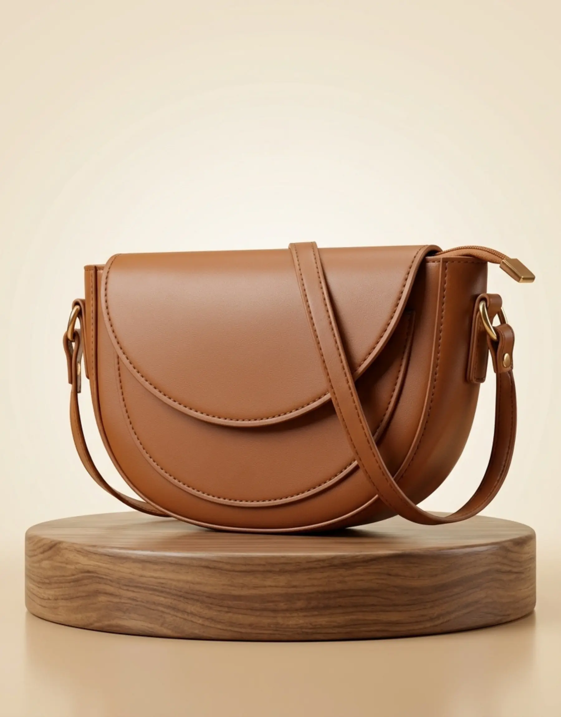 Premium Brown Crossbody Bag for Women with Mini Flap Premium Brown Crossbody Bag for Women with Mini Flap
